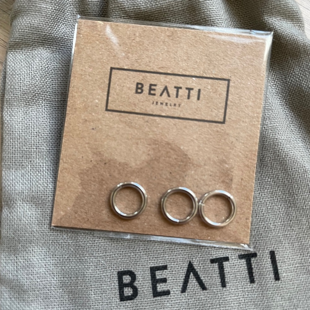 Helix / cartilage surgical steel hoop earrings